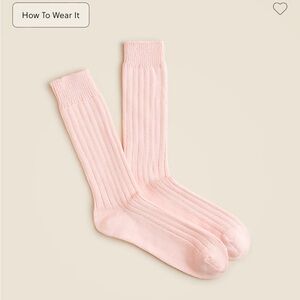 J. Crew • NWT • Ribbed cotton-blend socks